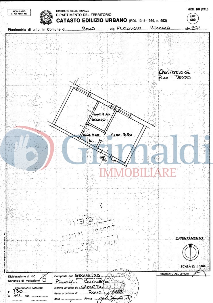 Planimetria Via Flaminia, 871.jpg