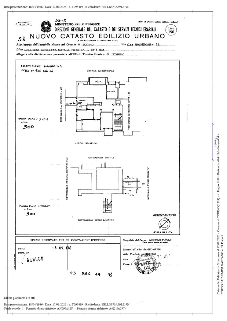 Planimetria appartamento