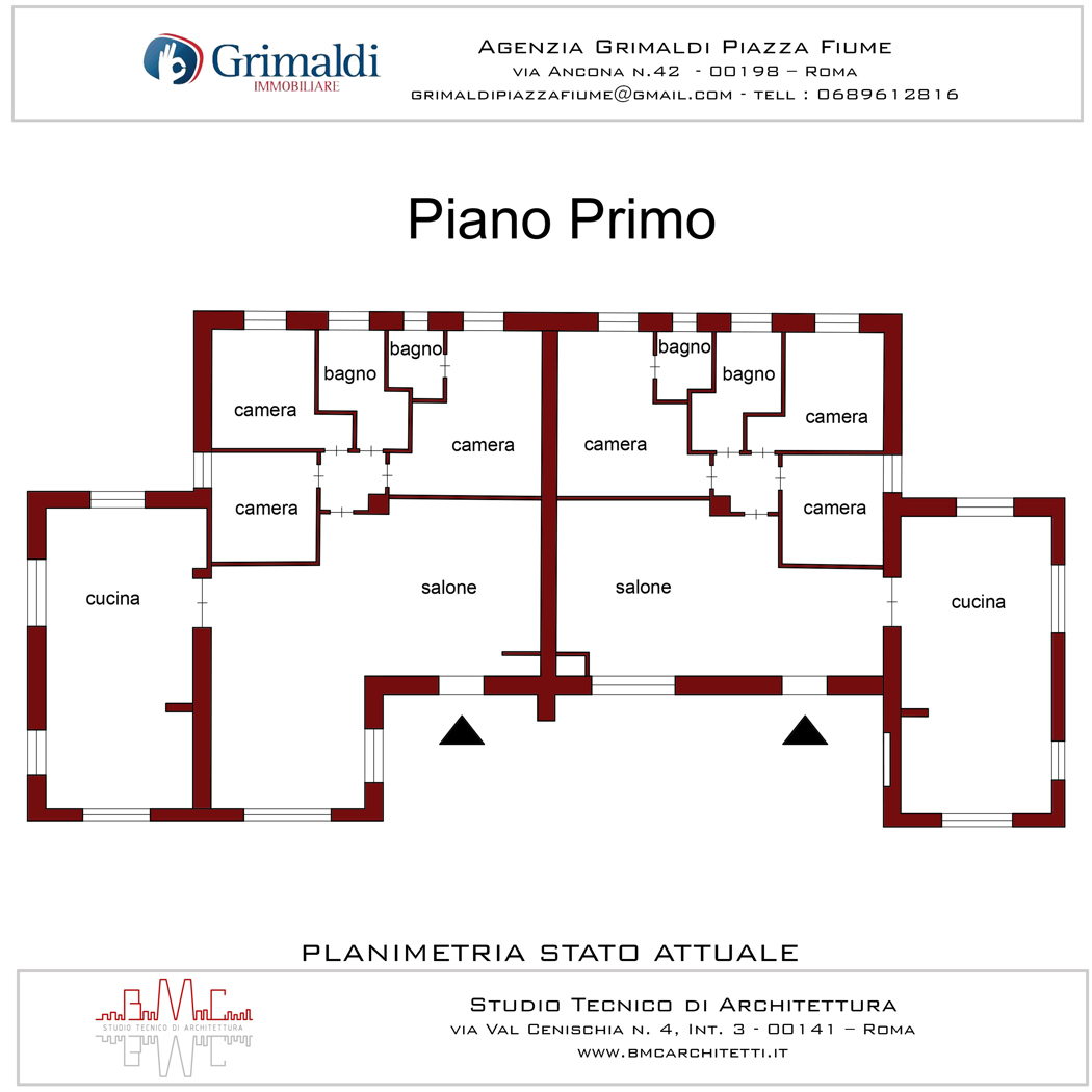 Planimetria Piano primo