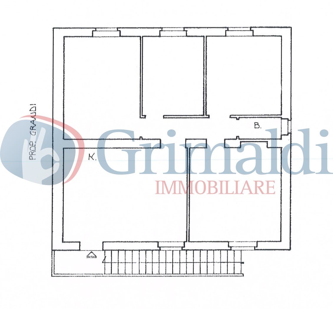 Planimetria appartamento su un livello