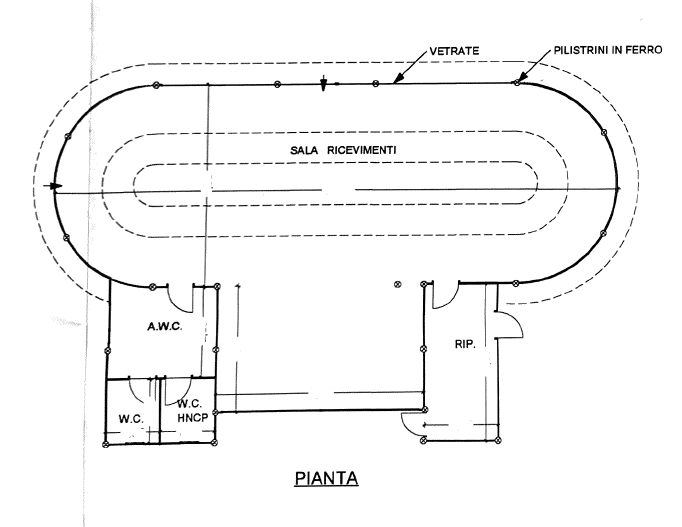 pianta sala ricevimenti