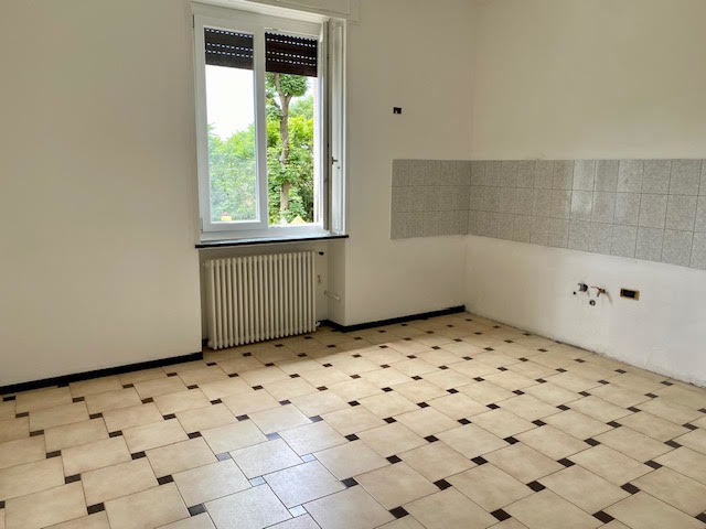 Zona giorno con cucina a vista
