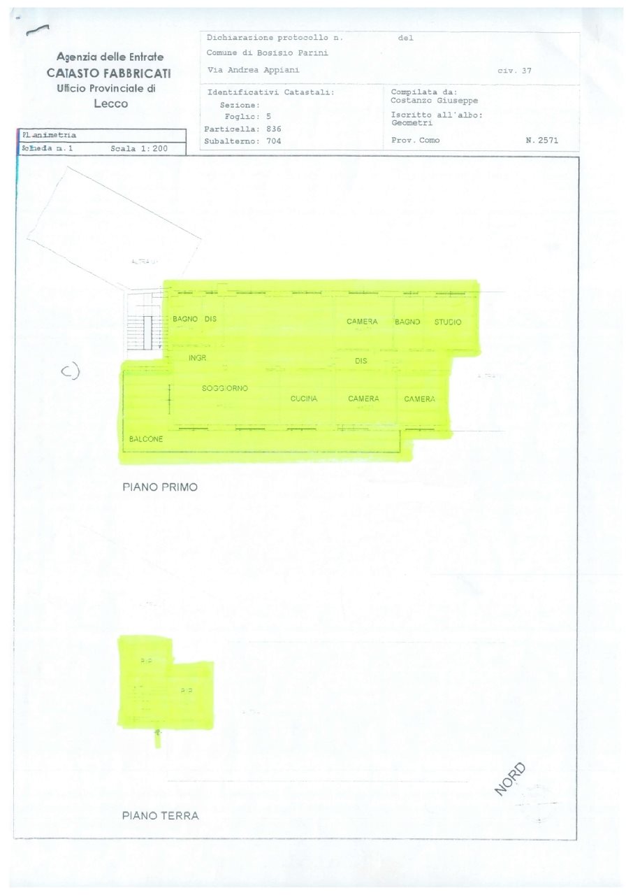 Planimetria appartamento C (con box)