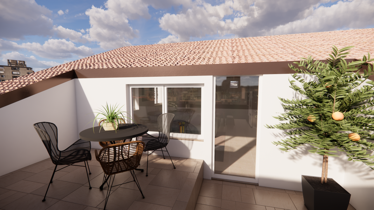 Rendere terrazzo