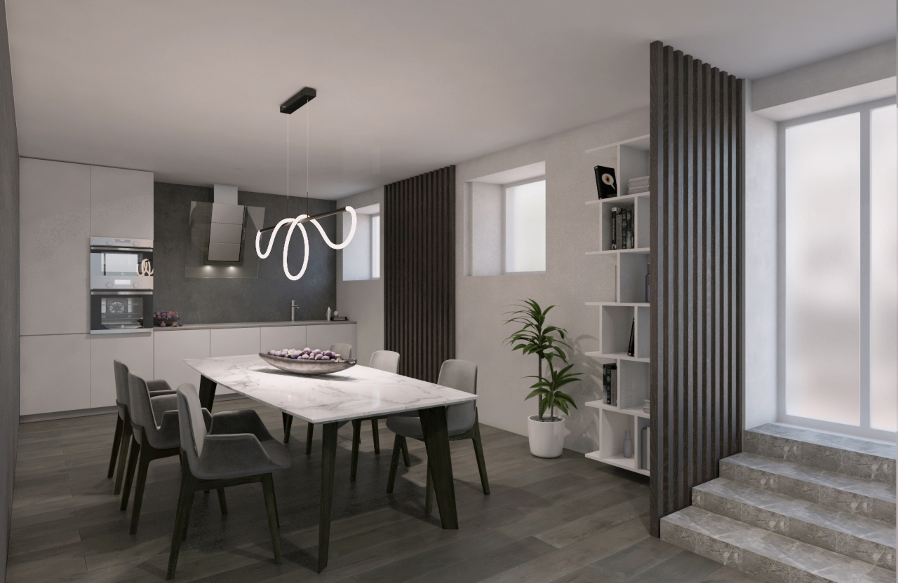 Render-Sala da pranzo
