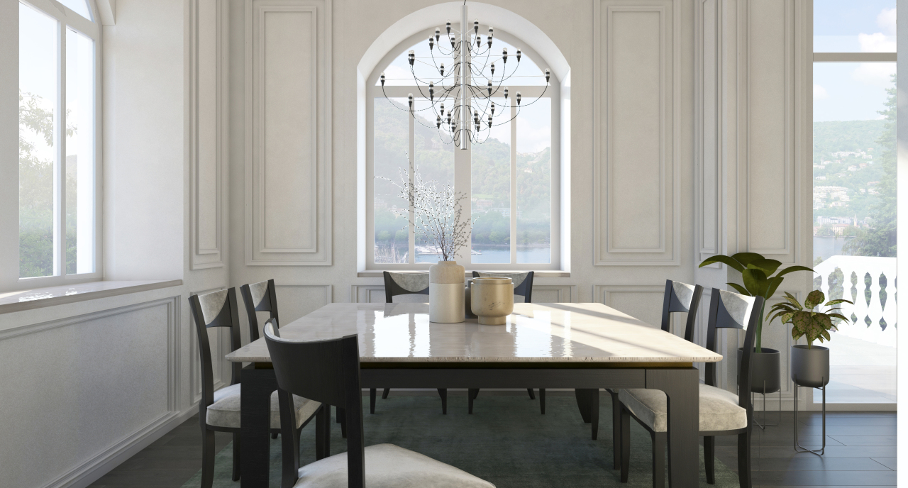 Render-Sala da pranzo